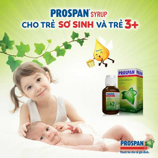 Prospan Syrup là thuốc ho dành cho trẻ sơ sinh và trẻ nhỏ