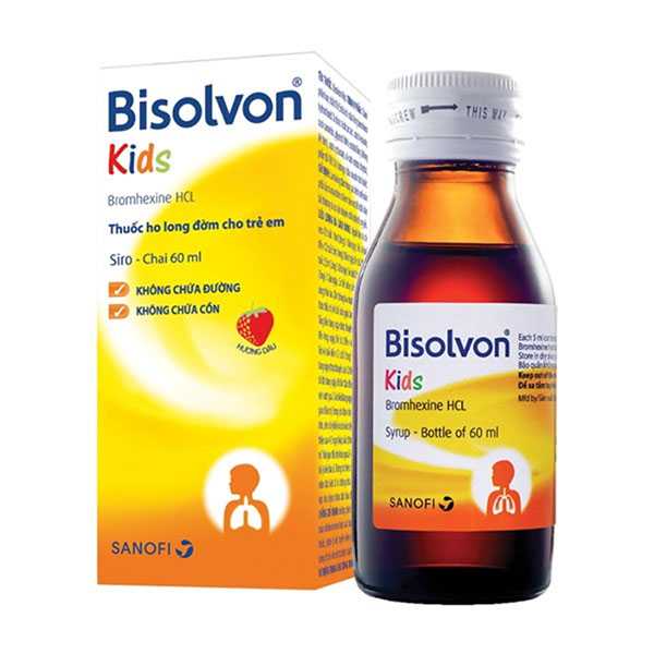 Siro Bisolvon không chứa đường, không chứa cồn là loại thuốc ho của Đức thích hợp sử dụng cho trẻ em.