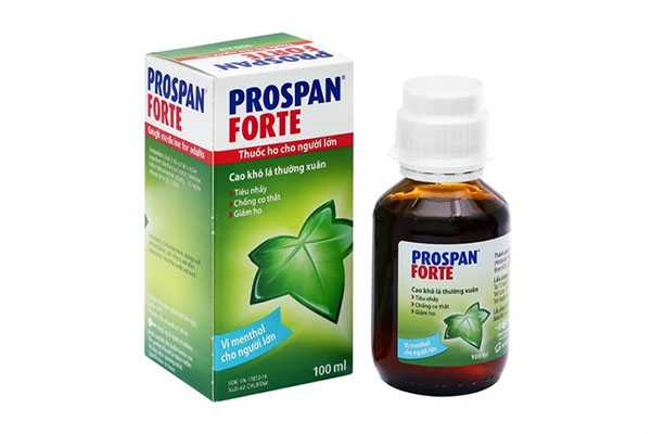 Prospan Forte được đóng gói dưới dạng chai Siro