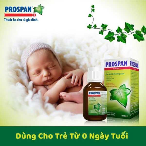 Thuốc ho Prospan có dùng được cho trẻ sơ sinh