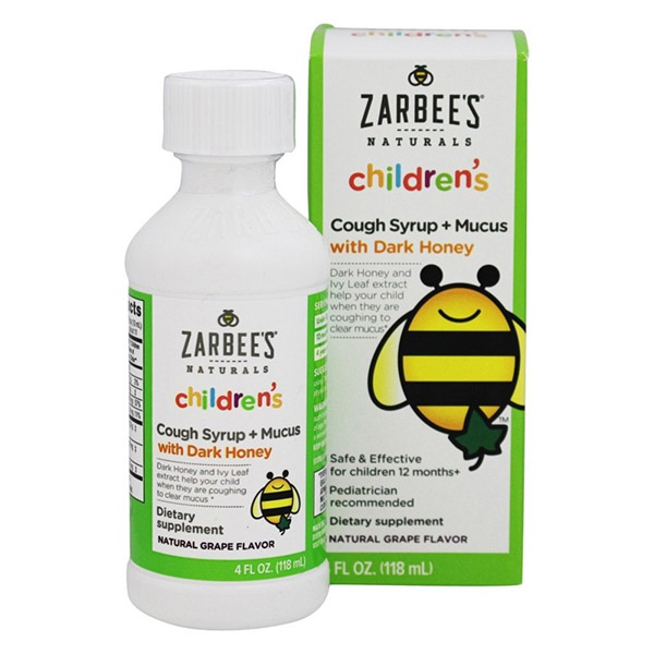Sản phẩm siro ho Zarbee’s Baby Cough được nhập khẩu từ Mỹ.