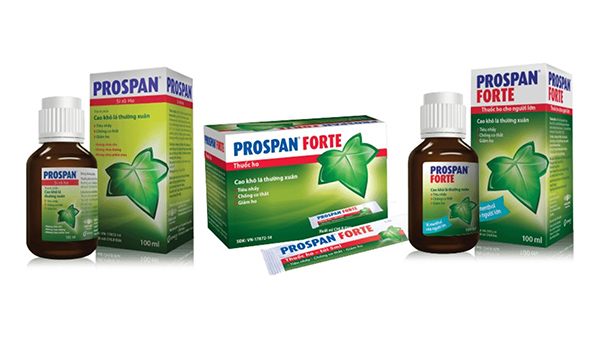 Siro ho của Đức Prospan có 3 loại Prospan Syrup, Prospan Forte và Prospan Liquid 