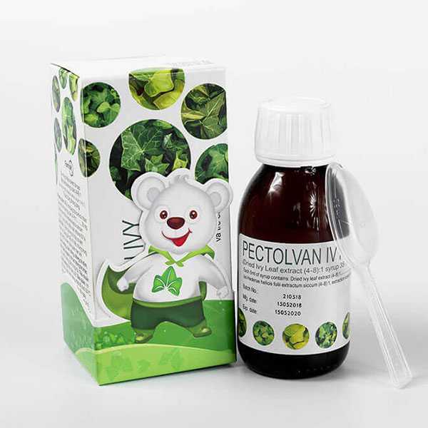 Pectolvan Ivy có xuất xứ từ châu Âu với tác dụng giảm ho nhanh chóng, tiêu nhầy, giảm khó thở.